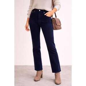 J.Crew Vintage Slim Straight Corduroy Pants High Rise Navy AC336 Size 26 Tall